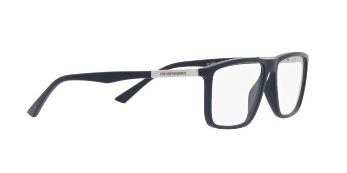 Occhiali da vista Emporio Armani EA 3221 (5088) colore blu opaco forma rettangolare lenti lente demo
