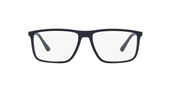 Occhiali da vista Emporio Armani EA 3221 (5088) colore blu opaco forma rettangolare lenti lente demo