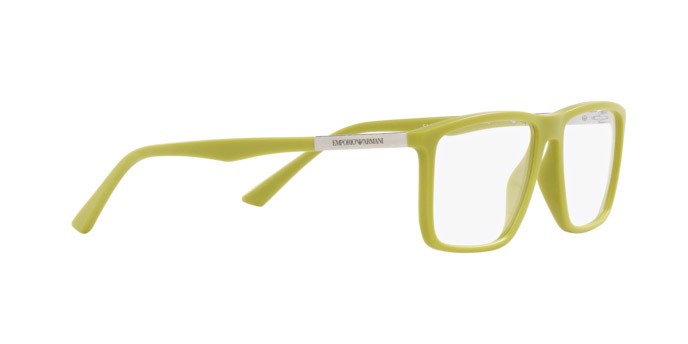 Occhiali da vista Emporio Armani EA 3221 (6010) colore verde lime opaco forma rettangolare lenti lente demo