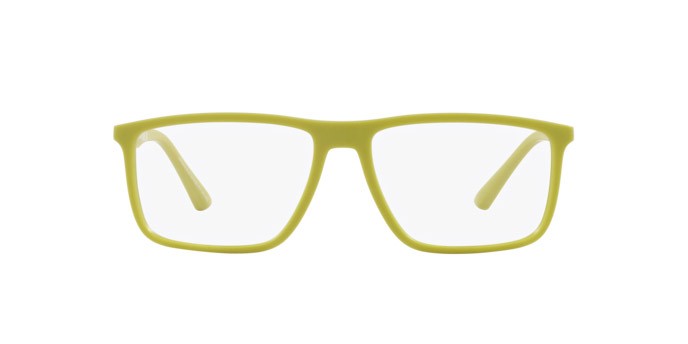 Occhiali da vista Emporio Armani EA 3221 (6010) colore verde lime opaco forma rettangolare lenti lente demo
