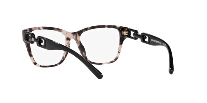 Brillen Emporio Armani EA 3222U (5410) farbe rosa lucido havana form cat-eye gläser lente demo