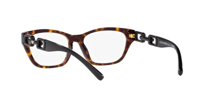 Eyeglasses Emporio Armani EA 3223U (5026) color havana lucido shape cat eye lenses lente demo