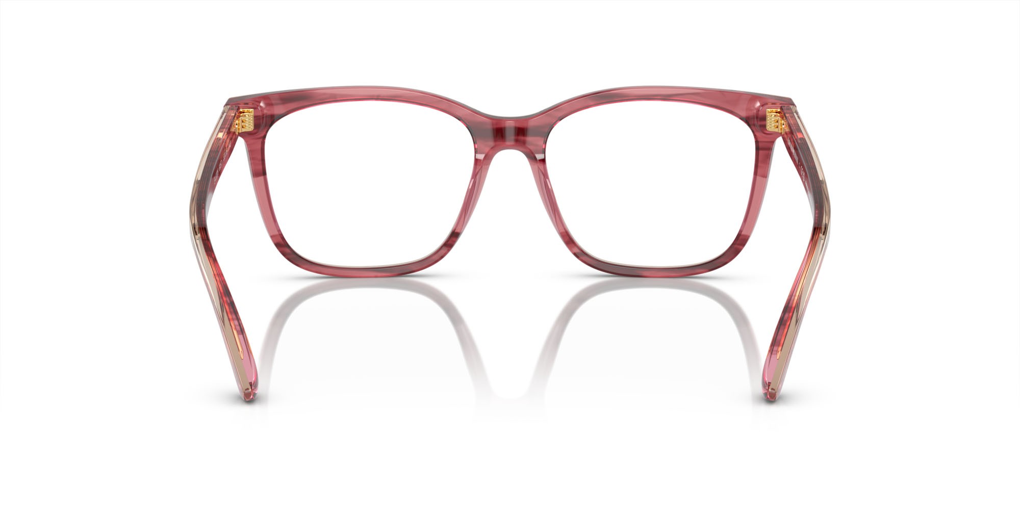Eyeglasses Emporio Armani EA 3228 (6057) color bordeaux lucido/marrone chiaro top shape square lenses lente demo