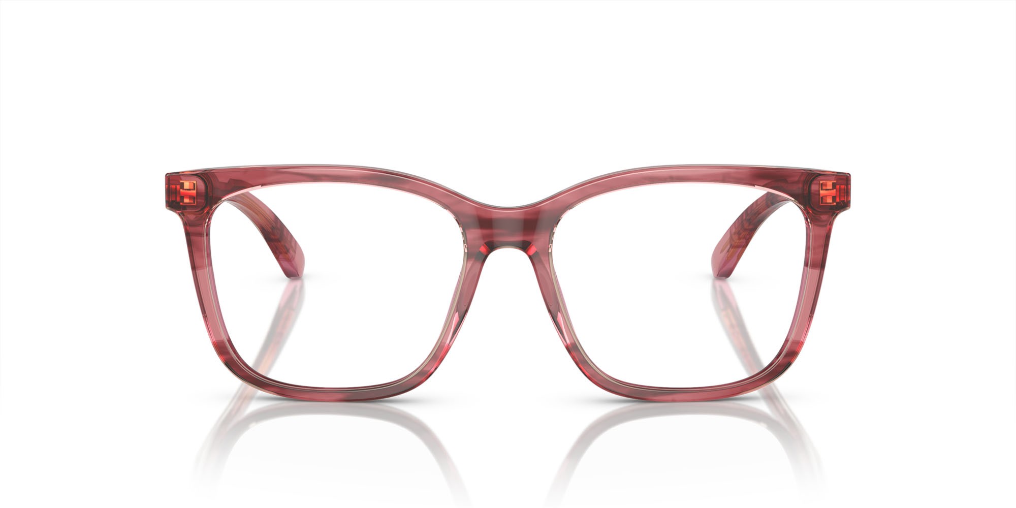 Eyeglasses Emporio Armani EA 3228 (6057) color bordeaux lucido/marrone chiaro top shape square lenses lente demo