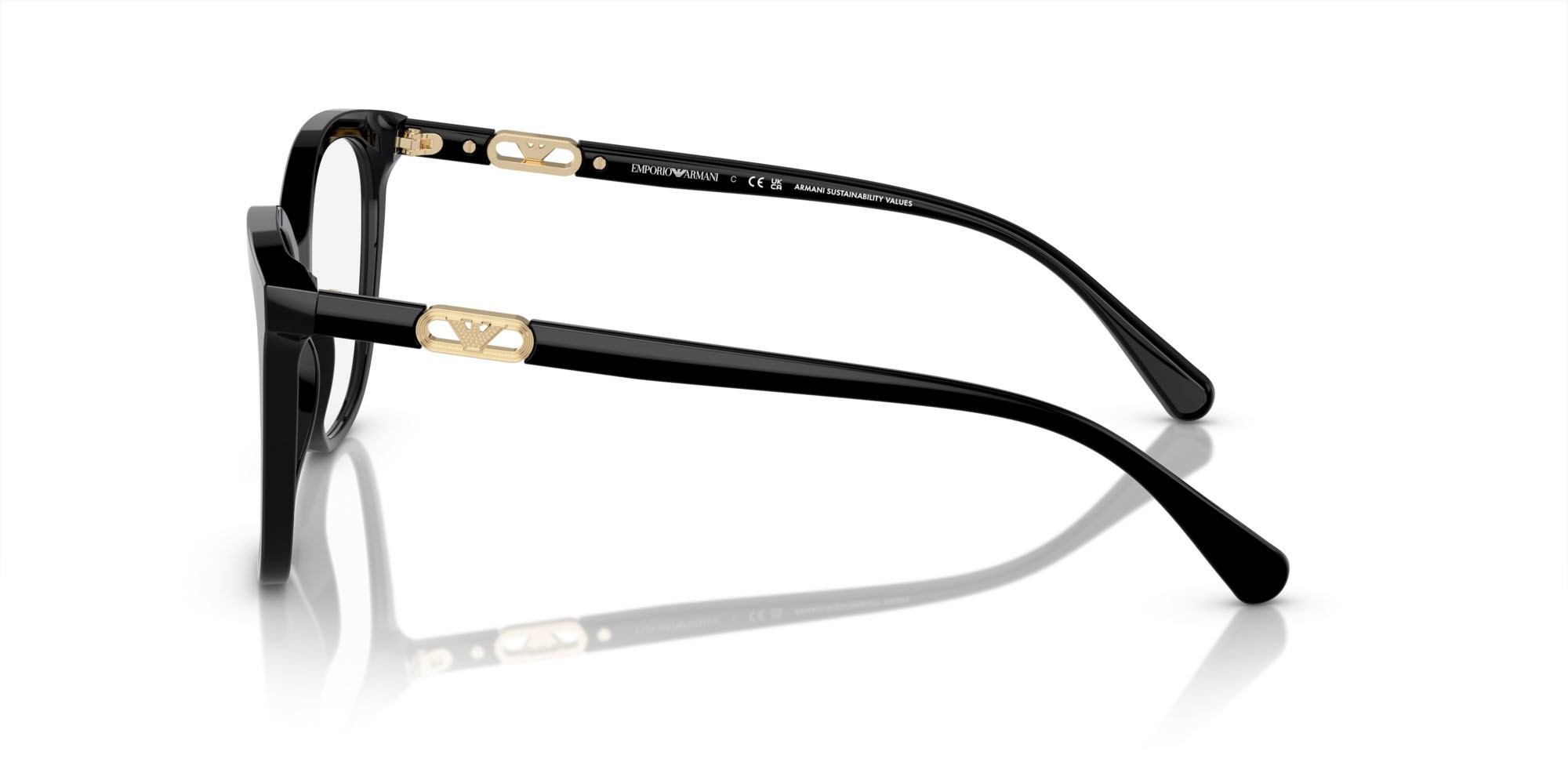 Eyeglasses Emporio Armani EA 3231 (5017) color nero lucido shape square lenses lente demo