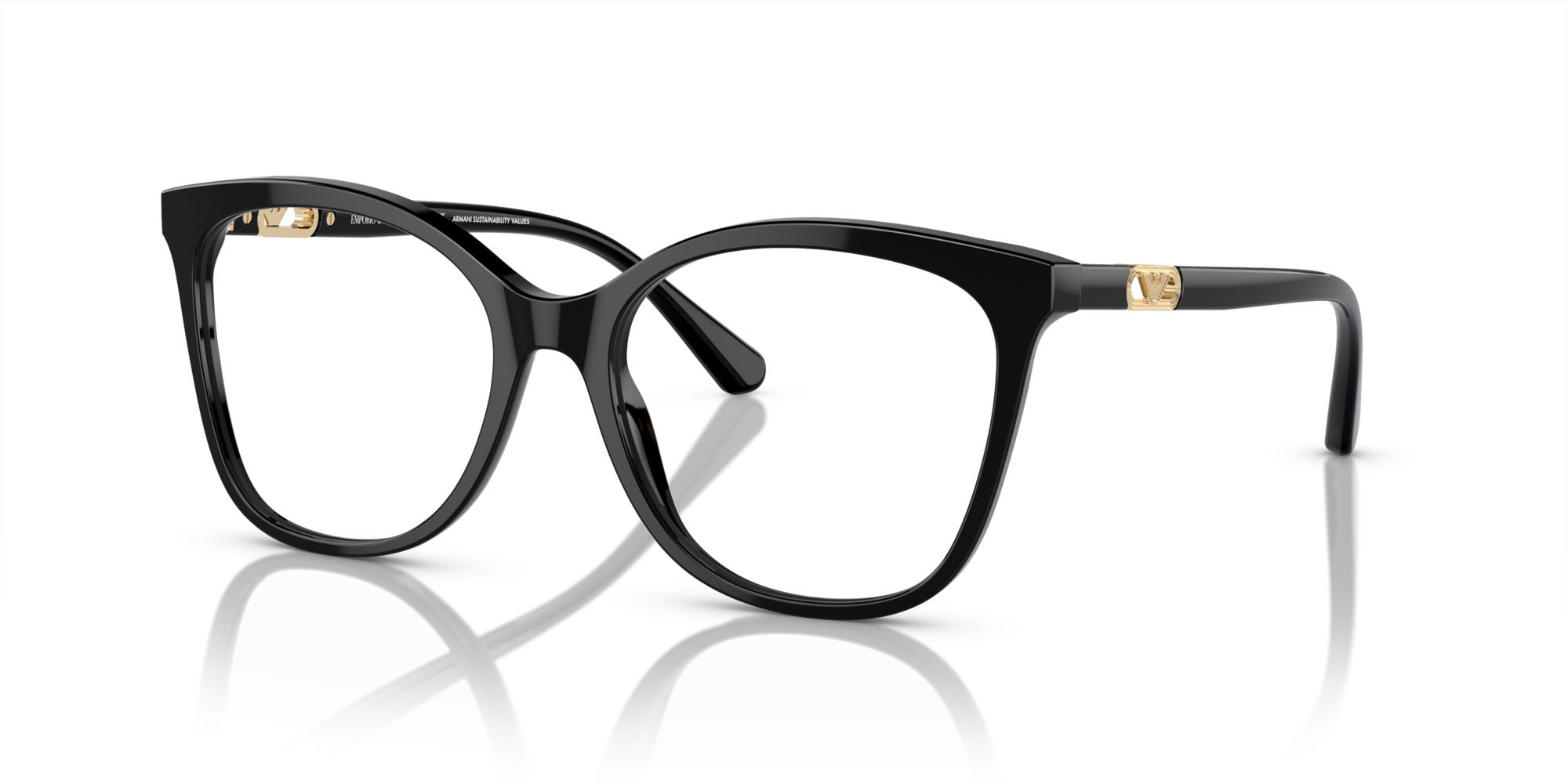 Eyeglasses Emporio Armani EA 3231 (5017) color nero lucido shape square lenses lente demo