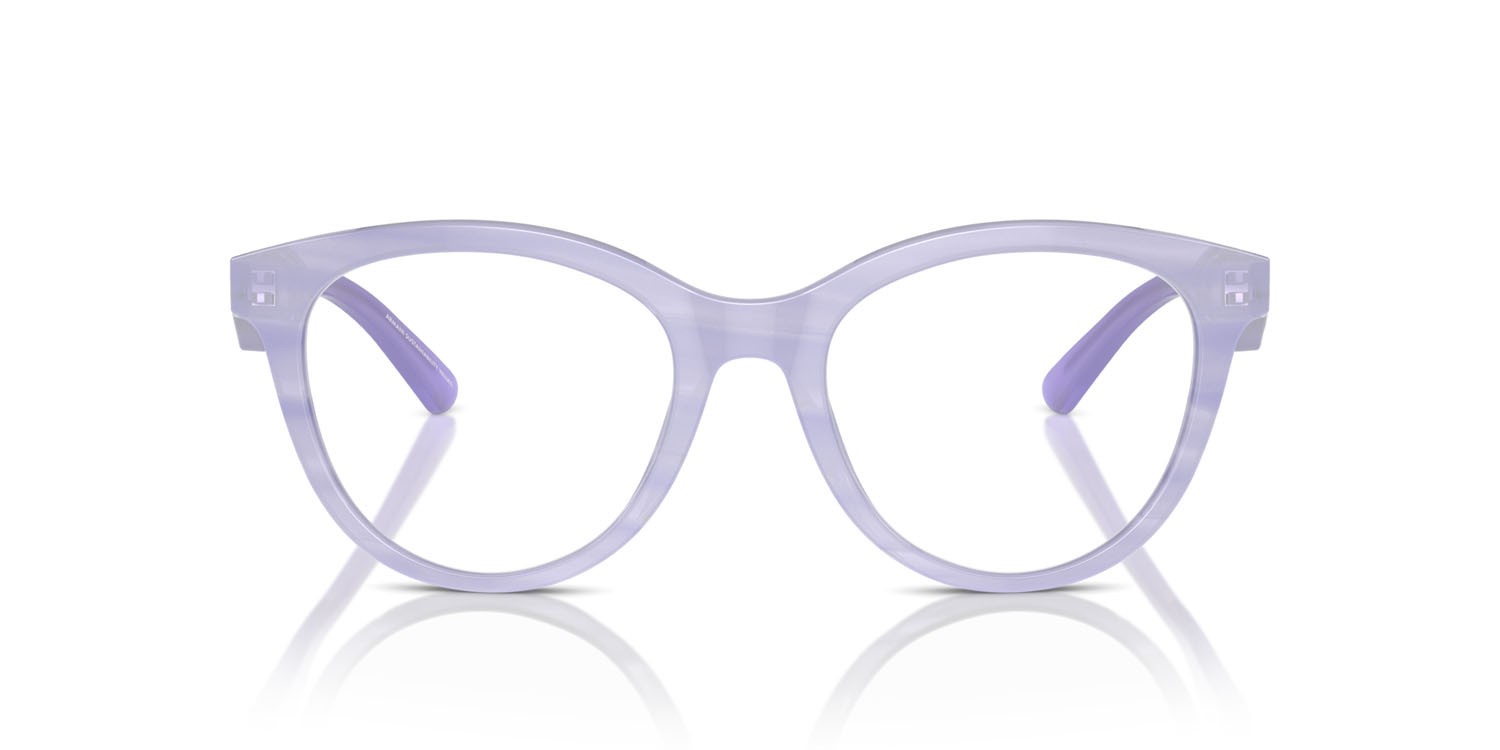 Eyeglasses Emporio Armani EA 3236 (6113) color shiny striped lilac shape cat eye lenses lente demo