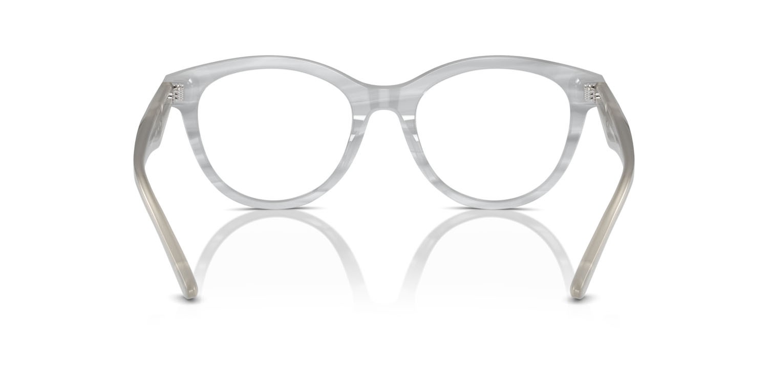 Eyeglasses Emporio Armani EA 3236 (6114) color grigio striato lucido shape cat eye lenses lente demo