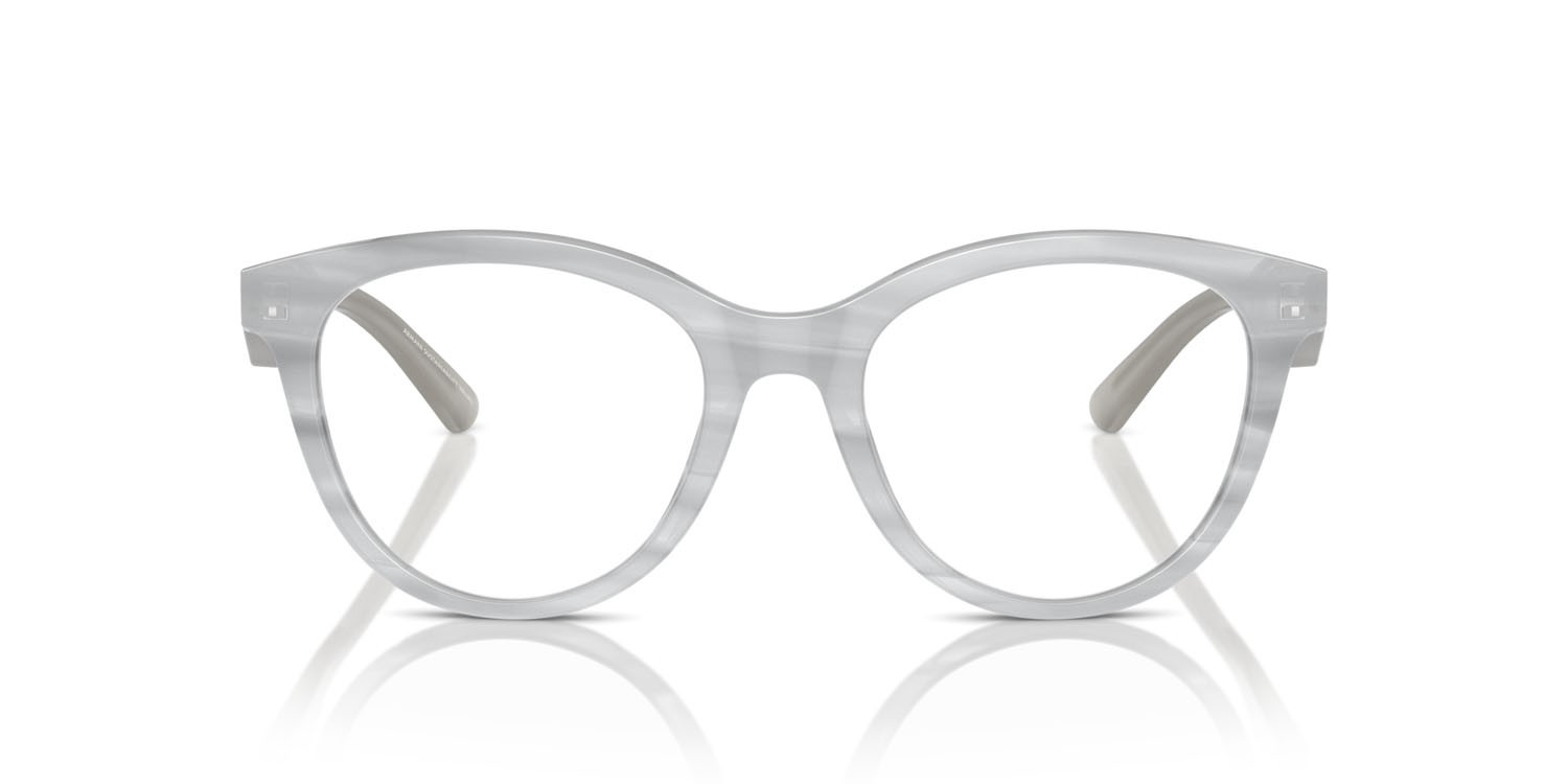Eyeglasses Emporio Armani EA 3236 (6114) color grigio striato lucido shape cat eye lenses lente demo