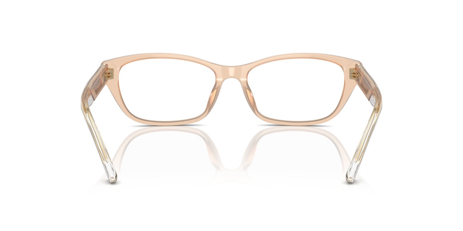 Occhiali da vista Emporio Armani EA 3238U (6098) colore shiny opaline tundra forma cat eye lenti lente demo