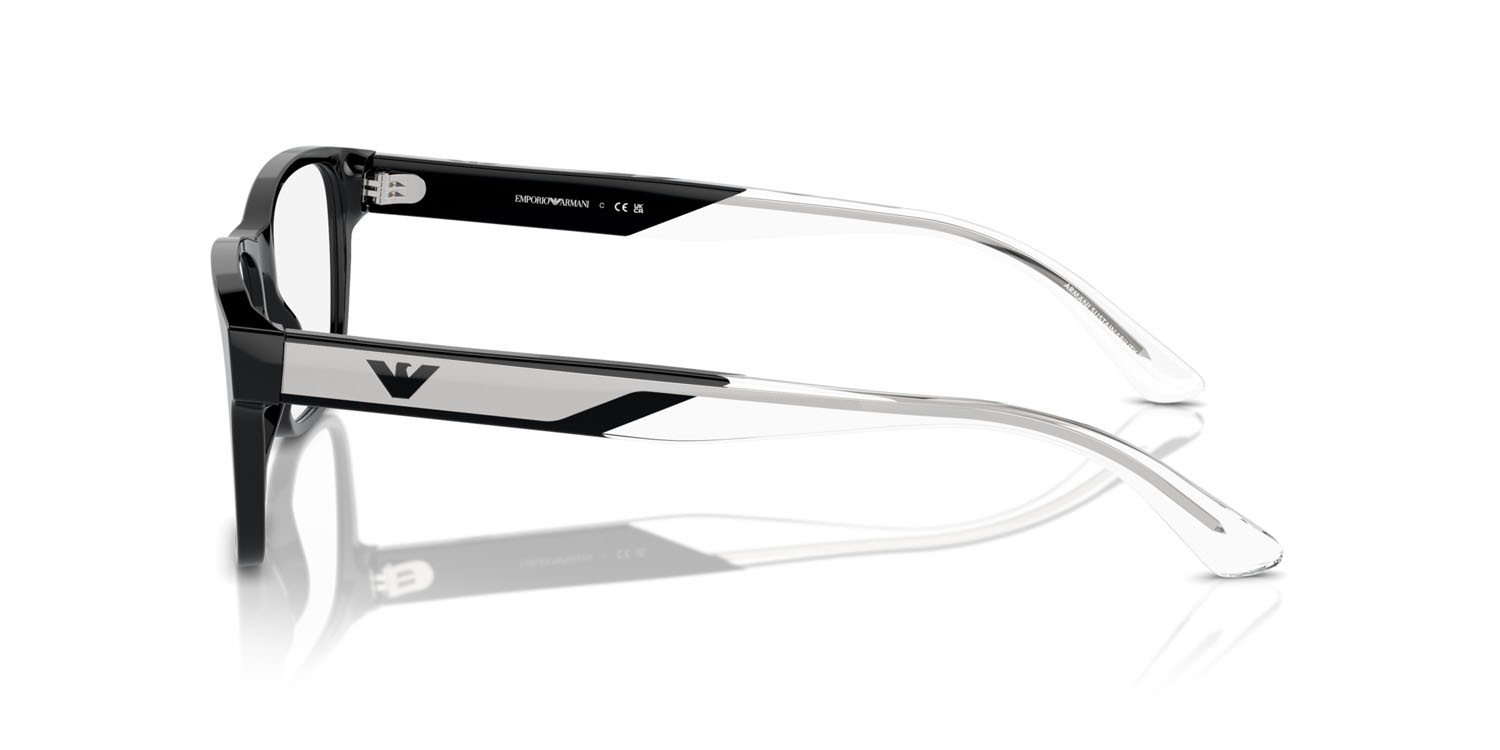 Occhiali da vista Emporio Armani EA 3239 (5017) colore nero forma rettangolare lenti lente demo