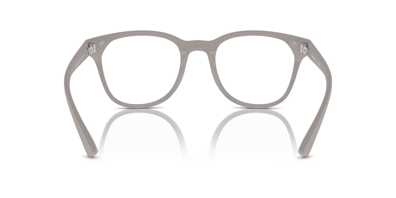 Occhiali da vista Emporio Armani EA 3240U (6100) colore grigio chiaro opaco forma pantos lenti lente demo