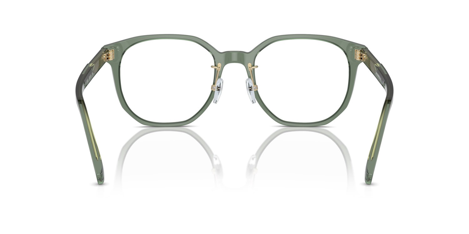 Occhiali da vista Emporio Armani EA 3241D (5362) colore verde trasparente lucido forma pantos lenti lente demo