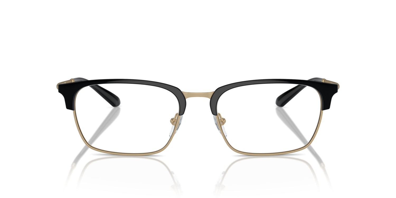 Occhiali da vista Emporio Armani EA 3243 (3002) colore shiny black/matte pale gold forma quadrato lenti lente demo