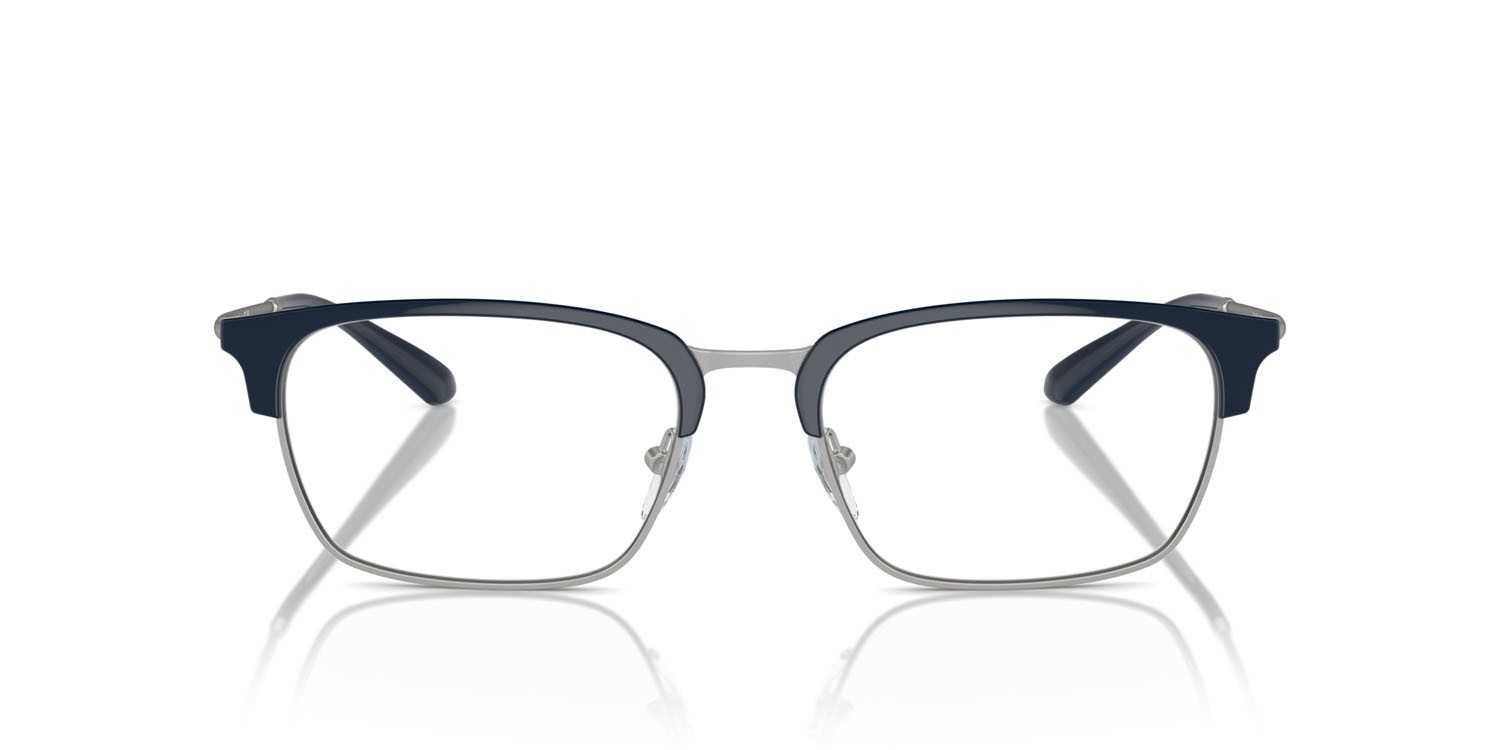 Occhiali da vista Emporio Armani EA 3243 (3045) colore shiny blue/matte silver forma quadrato lenti lente demo