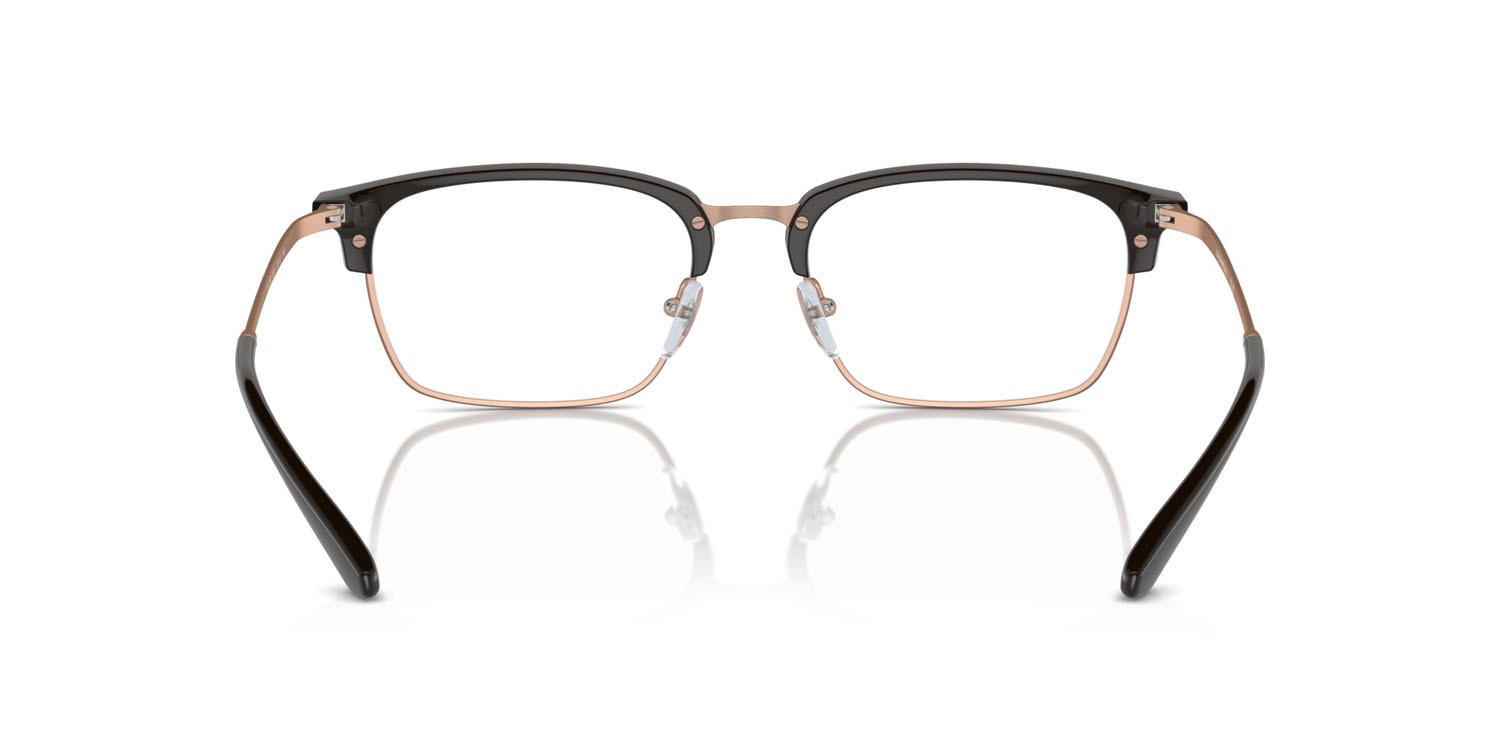 Occhiali da vista Emporio Armani EA 3243 (3201) colore shiny brown/matte pink gold forma quadrato lenti lente demo