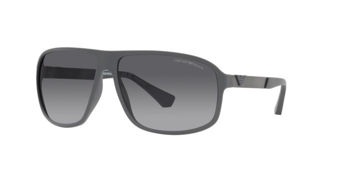 Sonnenbrillen Emporio Armani EA 4029 (5060T3) farbe grigio opaco form quadratisch gläser polar grigia sfumata