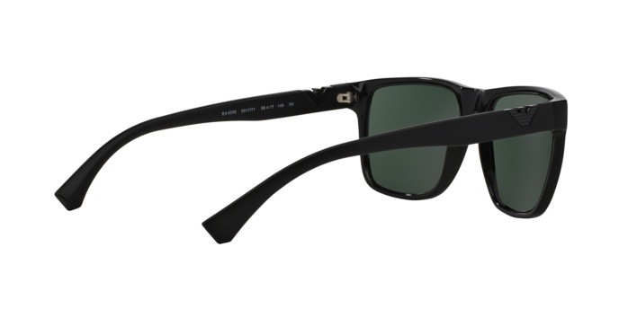 Occhiali da sole Emporio Armani EA 4035 (501771) colore black forma quadrato lenti grey green