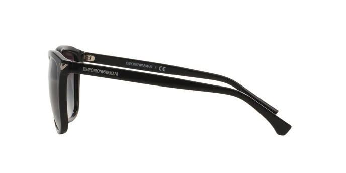 Sunglasses Emporio Armani EA 4060 (50178G) color black shape square lenses grey gradient
