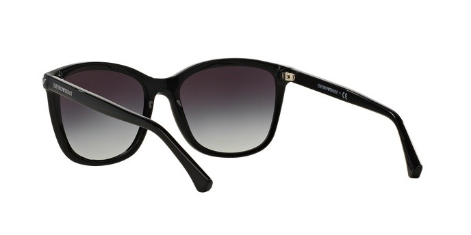 Sunglasses Emporio Armani EA 4060 (50178G) color black shape square lenses grey gradient