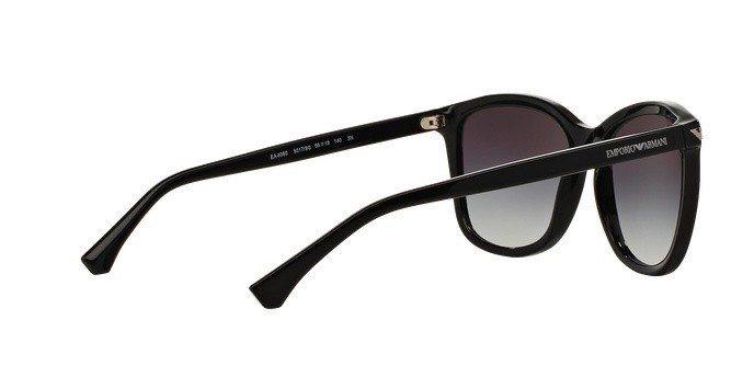 Sunglasses Emporio Armani EA 4060 (50178G) color black shape square lenses grey gradient