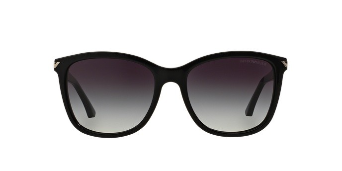 Sunglasses Emporio Armani EA 4060 (50178G) color black shape square lenses grey gradient