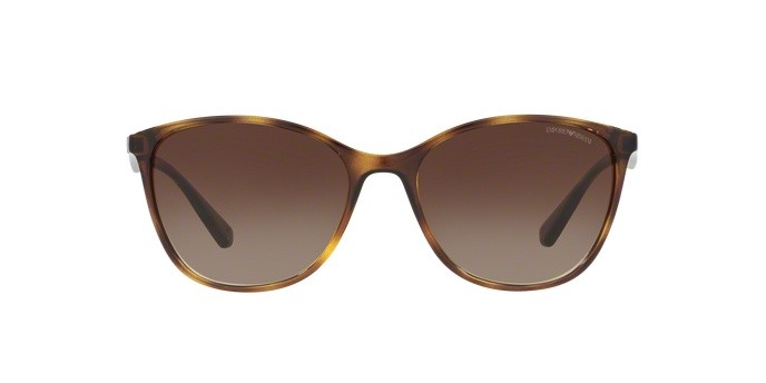 Sonnenbrillen Emporio Armani EA 4073 (502613) farbe havana form cat-eye gläser brown gradient