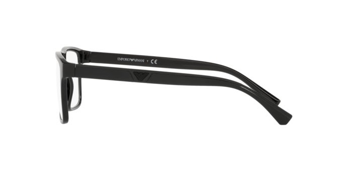 Occhiali da vista Emporio Armani EA 4115 (50171W) + Clip on colore black forma rettangolare lenti clear