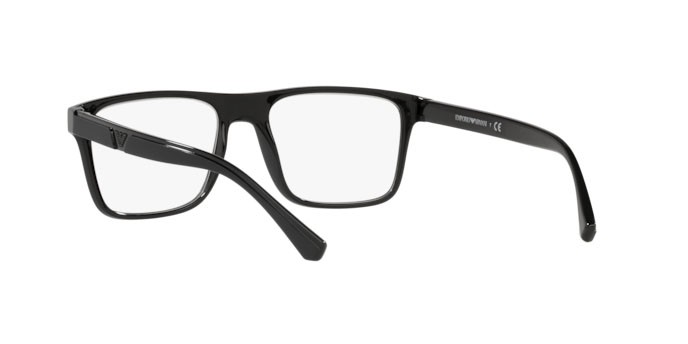 Occhiali da vista Emporio Armani EA 4115 (50171W) + Clip on colore black forma rettangolare lenti clear