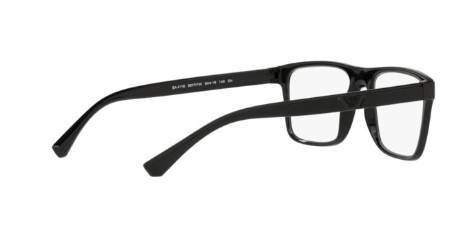 Occhiali da vista Emporio Armani EA 4115 (50171W) + Clip on colore black forma rettangolare lenti clear