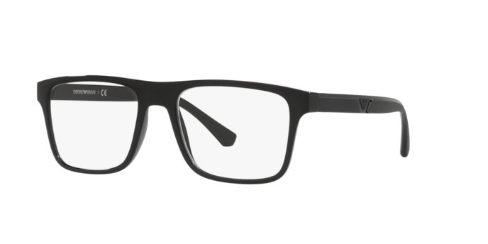 Occhiali da vista Emporio Armani EA 4115 (50171W) + Clip on colore black forma rettangolare lenti clear