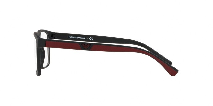 Occhiali da vista Emporio Armani EA 4115 (50421W) + Clip on colore matte black forma rettangolare lenti clear