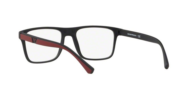 Occhiali da vista Emporio Armani EA 4115 (50421W) + Clip on colore matte black forma rettangolare lenti clear