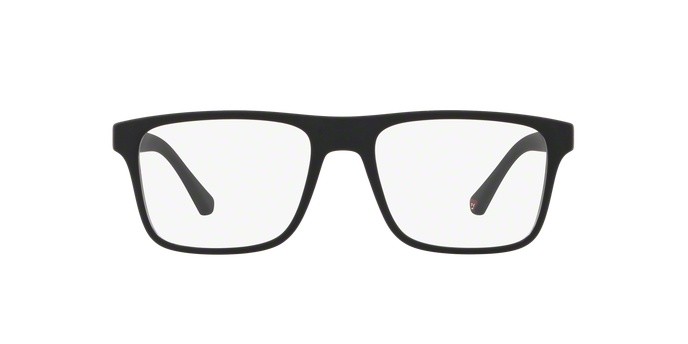 Occhiali da vista Emporio Armani EA 4115 (50421W) + Clip on colore matte black forma rettangolare lenti clear