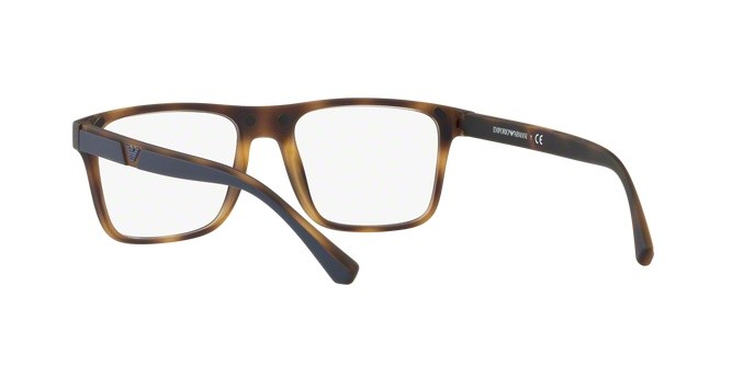 Occhiali da vista Emporio Armani EA 4115 (50891W) + Clip on colore matte havana forma rettangolare lenti clear