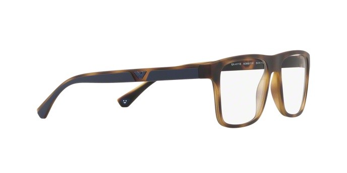 Occhiali da vista Emporio Armani EA 4115 (50891W) + Clip on colore matte havana forma rettangolare lenti clear