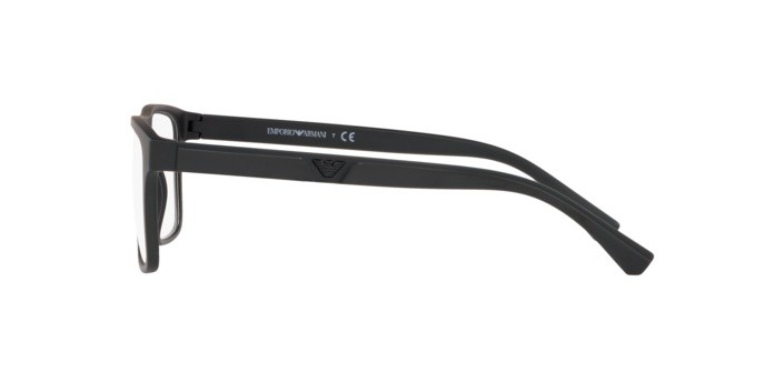 Occhiali da vista Emporio Armani EA 4115 (58011W) + Clip on colore matte black forma rettangolare lenti clear