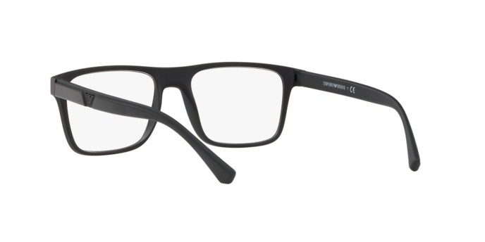 Occhiali da vista Emporio Armani EA 4115 (58011W) + Clip on colore matte black forma rettangolare lenti clear