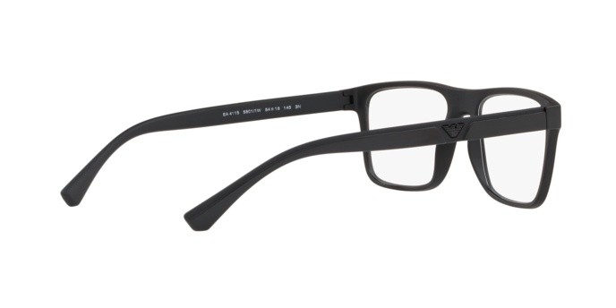 Occhiali da vista Emporio Armani EA 4115 (58011W) + Clip on colore matte black forma rettangolare lenti clear