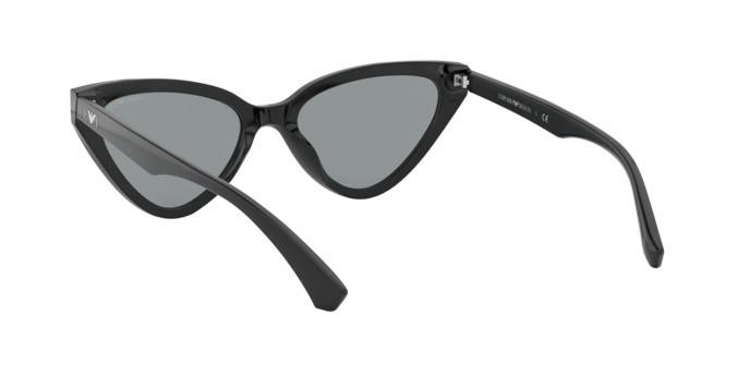 Sonnenbrillen Emporio Armani EA 4136 (500187) farbe black form cat-eye gläser grey