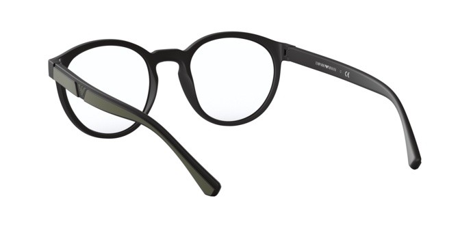 Eyeglasses Emporio Armani EA 4152 (50421W) + Clip on color matte black shape pantos lenses clear