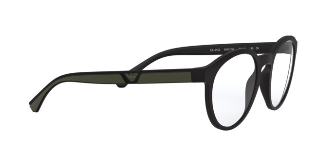 Eyeglasses Emporio Armani EA 4152 (50421W) + Clip on color matte black shape pantos lenses clear