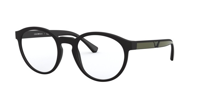 Eyeglasses Emporio Armani EA 4152 (50421W) + Clip on color matte black shape pantos lenses clear