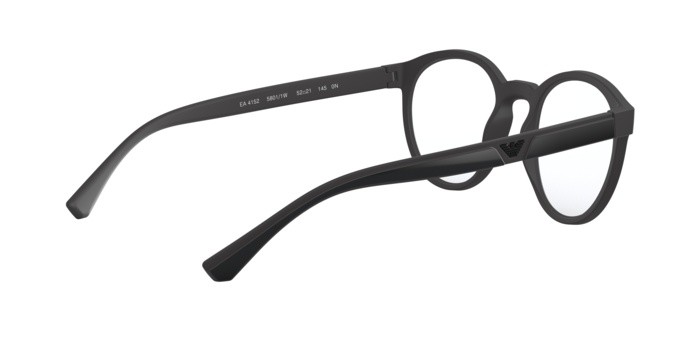 Occhiali da vista Emporio Armani EA 4152 (58011W) + Clip on colore matte black forma pantos lenti clear