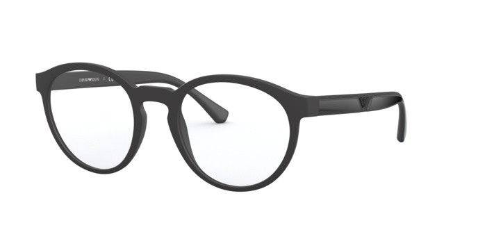 Occhiali da vista Emporio Armani EA 4152 (58011W) + Clip on colore matte black forma pantos lenti clear