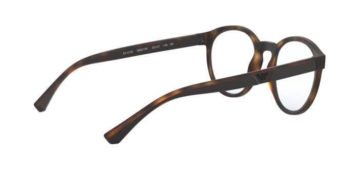 Eyeglasses Emporio Armani EA 4152 (58021W) + Clip on color matte havana shape pantos lenses clear