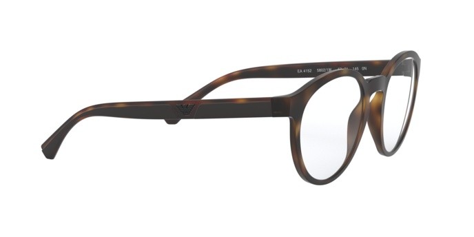 Eyeglasses Emporio Armani EA 4152 (58021W) + Clip on color matte havana shape pantos lenses clear