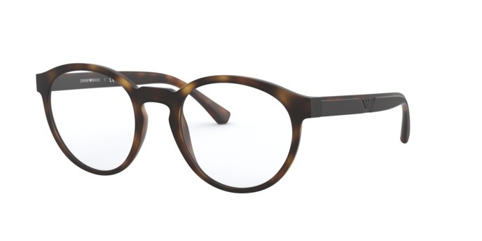 Eyeglasses Emporio Armani EA 4152 (58021W) + Clip on color matte havana shape pantos lenses clear