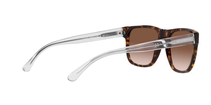Sonnenbrillen Emporio Armani EA 4163 (587913) farbe havana form quadratisch gläser gradient brown