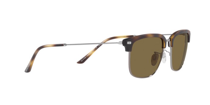 Sonnenbrillen Emporio Armani EA 4180 (500273) farbe matte havana/gunmetal form quadratisch gläser dark brown